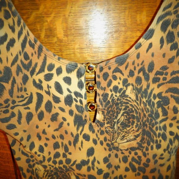 EYE of the TIGER ~ SWIMSUIT ~ FOLLEY BEACH ~ 3 Jewels in Center (11/12) - Picture 3 of 3